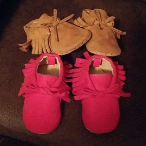 Baby girl moccasins